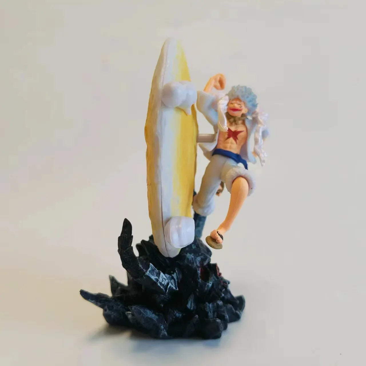 One Piece Luffy Gear 5 Nika Figure with LED Moon Light - 14cm