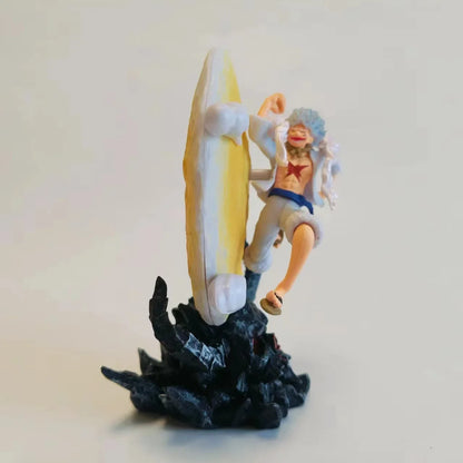 One Piece Luffy Gear 5 Nika Figure with LED Moon Light - 14cm