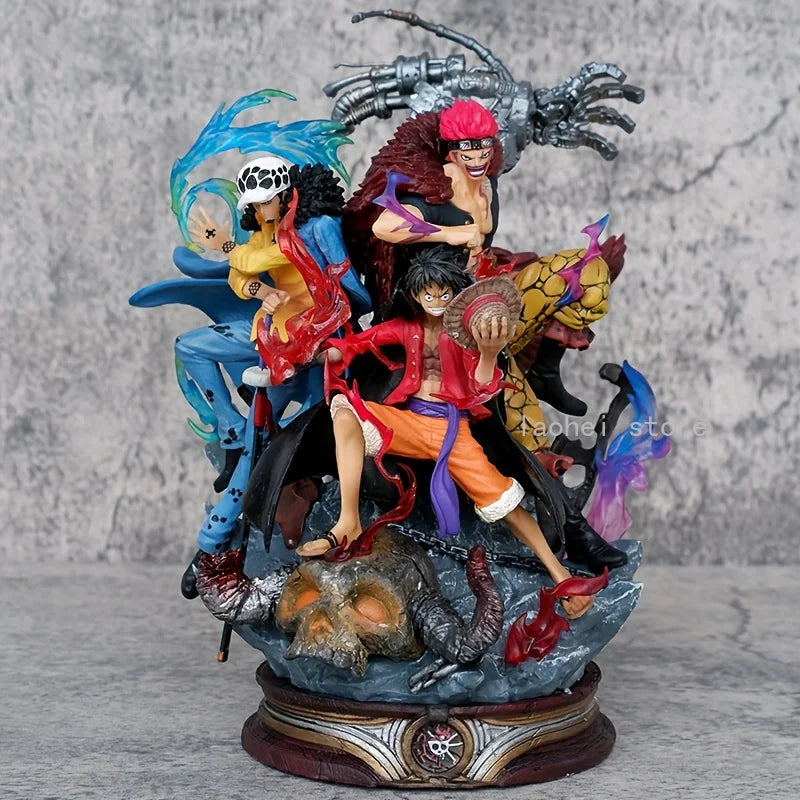 One Piece Battle of Onigashima Figure Set - Luffy, Kid & Law